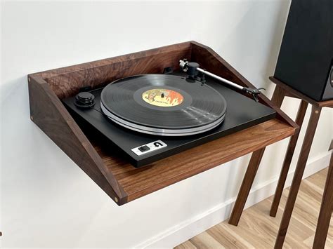 Floating shelf for turntable.  Check out our floating turntable shelf selection for the ver...