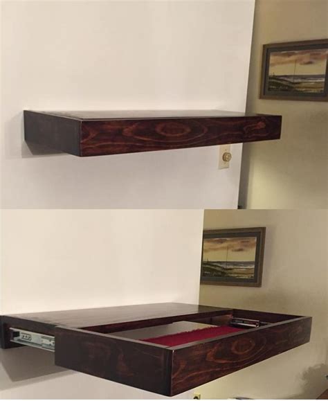 Floating shelf with hidden compartment plans.  Please check back for this Free PDF file.  wh...