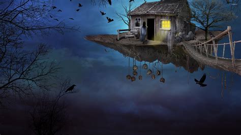 Floating window house.  Download high-quality Haunted Floating House sto...