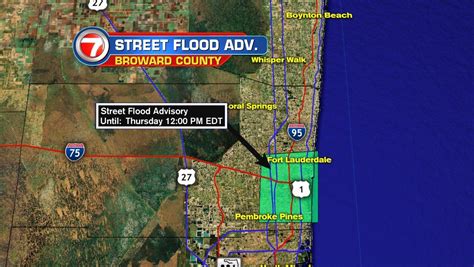 Flood advisory issued for parts of Broward, Miami-Dade counties