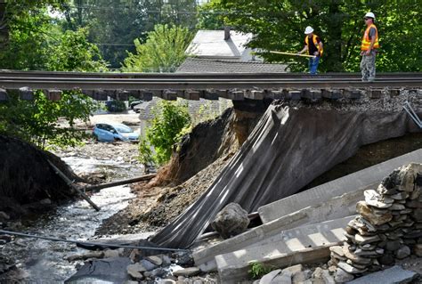 Floods Wipe Out Roads Rails and Homes in Leominster