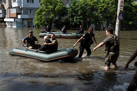 Floodwaters engulf more areas of southern Ukraine after dam breach as hundreds evacuated