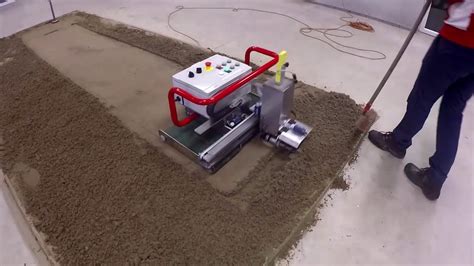 Floor Screeding Machine Robot - Automatic Screed leveling ... - YouTube