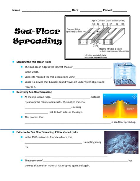 Floor Spreading To Answer Lab Key Sea