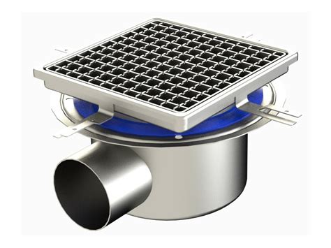 Floor drain trap. In each of the drain trap floor has been created a housing of the grid with a bearing surface considerably higher, resulting in extreme sealing of the drive- ... 