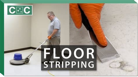 Floor stripping. Step 3: Test the stripping solution. Dilute the stripping solution based on the instructions given on the product packaging. You can never be completely certain how a new chemical will impact the floor finish. Pick a small area to test it out before putting it all over the floor (The corner is the perfect spot). 