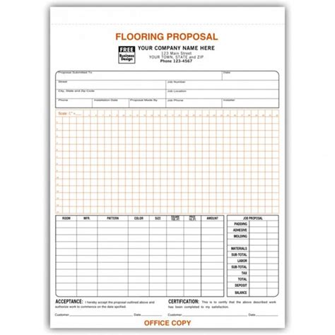 Flooring Proposal Template Free