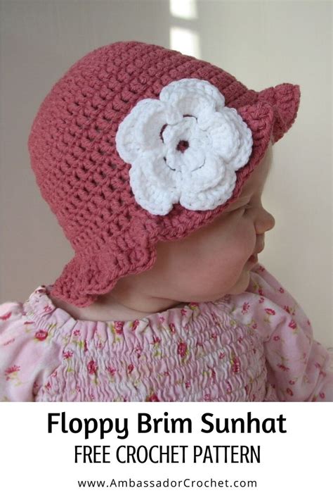 Floppy Brim Sunhat - Free Crochet Pattern - Ambassador Crochet