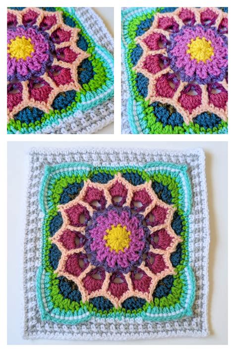 Floral Blocks Free Crochet Pattern