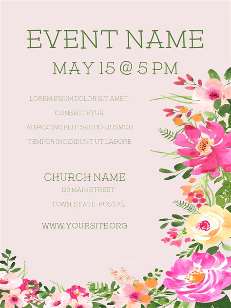 Floral Flyer Template