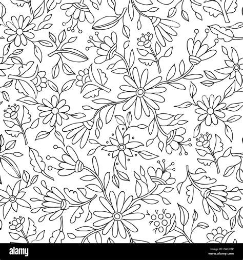 Floral Outline Pattern