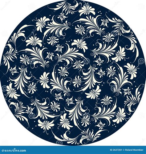 Floral Pattern Circle Stock Image Image 2637201