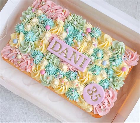 Floral Sheet Cake Tutorial Sugar & Sparrow