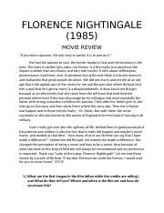 Florence Nightingale Movie Review.docx - Course Hero