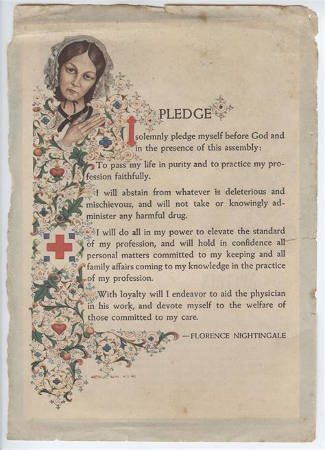 Florence Nightingale Pledge Printable