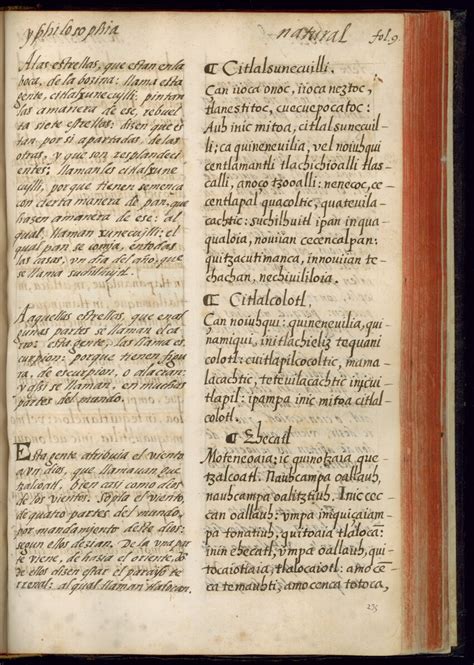 Florentine codex summary