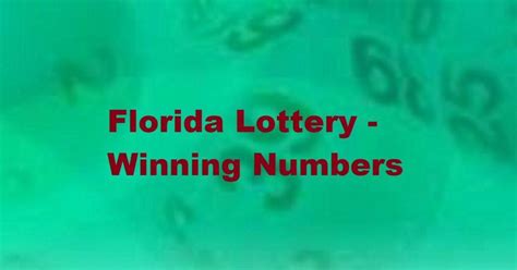 Florida (FL) Lottery Results and Winning Numbers