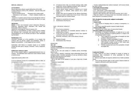 Florida Criminal Statutes Cheat Sheet Cheat Sheet