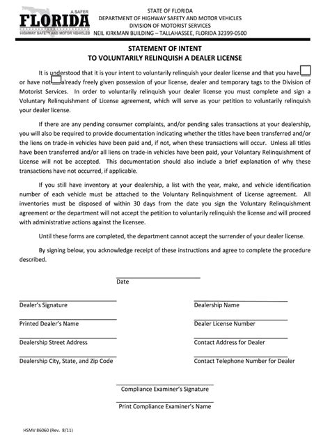 Florida Division of Motorist Services Form - signNow