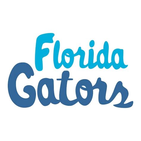 Florida Gators Script Cuttable Monogram Font SVG by CuttableSVG