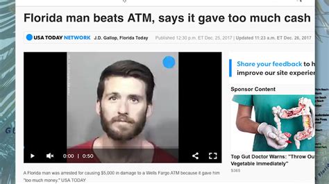 Florida Man October 27th. 20 crazy Florida Man headlines that made the meme what it is. 