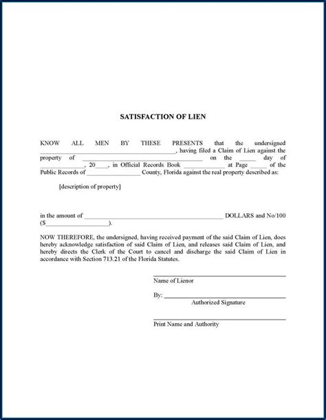 Florida Notice Of Intent To File A Lien Form Form Resume Examples 
