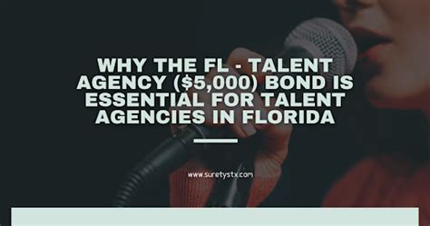 Florida Talent Agency License $5,000 Talent Agency License …