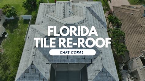 Florida building code tile roof.  From there, we installed new underlaymen...