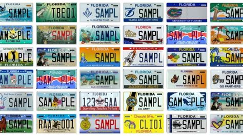 Florida car tag options. Mar 10, 2020 · How to Apply for a License Plate in Florida. Vehicle owners must visit a county tax collector’s office or license plate issuing agency in order to apply for Florida car registration plates in person. To obtain new car tags, drivers must submit the vehicle’s certificate of title, proof of auto insurance and payment for registration and ... 