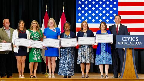 Over the next month, the Florida Department of Education will be hosting 10 three day civics trainings for teachers. Teachers who participate in these civics bootcamps will be awarded the Civics Seal of Excellence and will receive a $3,000 bonus. For more information about these training programs, click here.. 