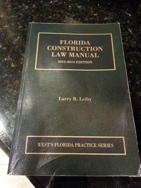 Florida construction law manual 2013 2014 edition by larry r leiby. - A clinical guide to pediatric sleep diagnosis and management of sleep problems.