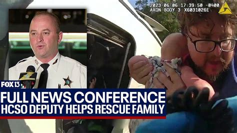 Florida deputy hailed as hero after saving mother, 5 children from overturned minivan