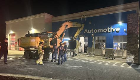 Florida man’s wild excavator joyride ends in Walmart wreck