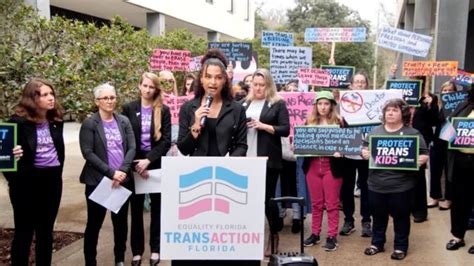 Florida mother fears her family will be devastated as trial on trans health care ban begins