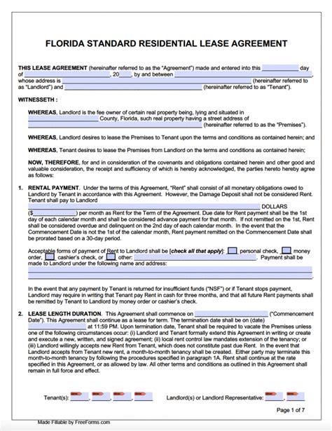 Florida realtors lease agreement pdf: Fill out & sign online