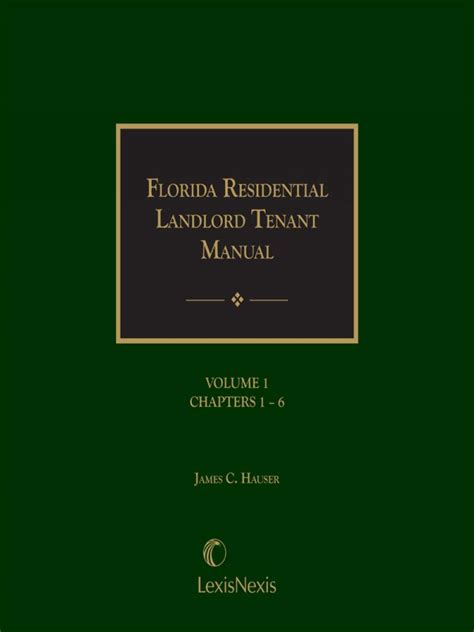 Florida residential landlord tenant manual 99 2 by james c hauser. - Semiconductor devices basic principles solution manual.
