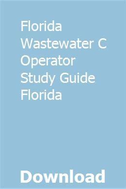 Florida wastewater c operator study guide florida. - Fujitsu air conditioner manual ar ry3.