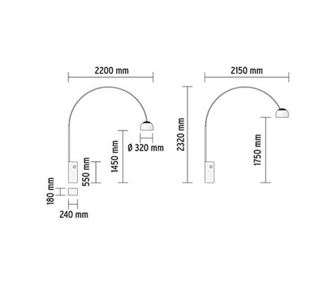 Flos arco dimensions