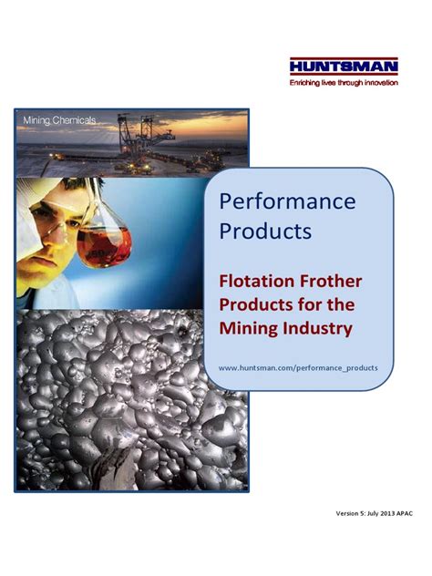 Flotation Frother Products For The Mining Industry