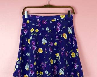 Flouncy Blue Skirt - Etsy