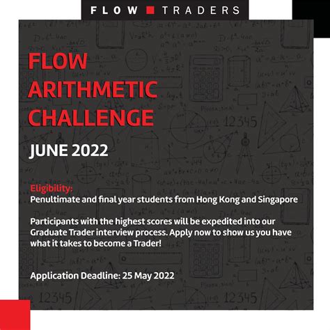 Flow Arithmetic Challenge NUS Centre for Futureready Graduates