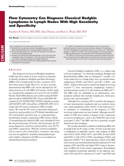 Flow Cytometry Can Diagnose Classical Hodgkin …