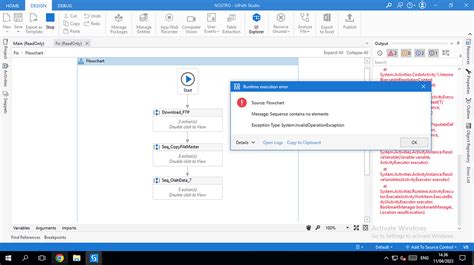 Flowchart Sequence contains no elements Studio UiPath Community Forum