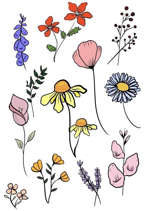 Flower Art Drawing