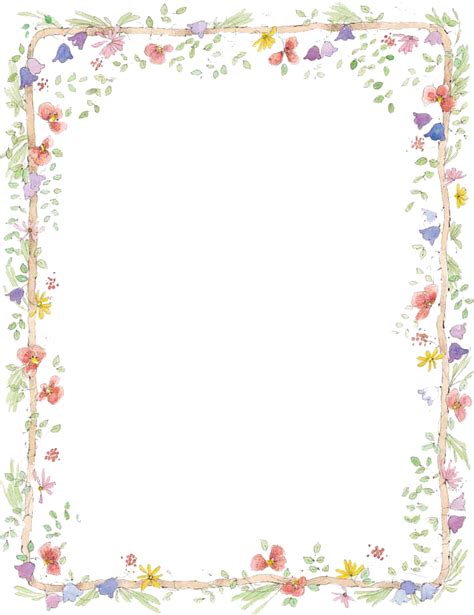Flower Borders For Word Document