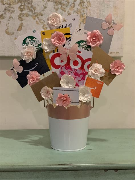 Flower Bouquet With Gift Cards