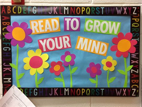 Flower Bulletin Boards, Spring Bulletin Boards, Library Bulletin Boards