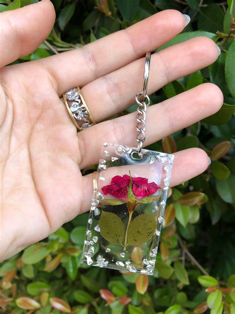 Flower Keychain - Etsy