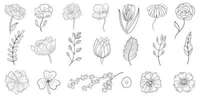 Flower Line Vector Art, Icons, and Graphics for Free …