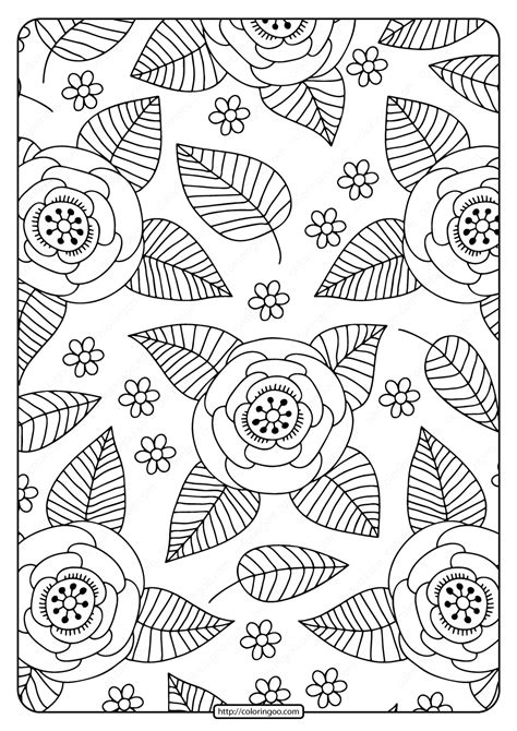 Flower Pattern Coloring